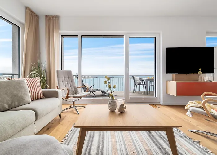 Ocean Waves- 3 Og, Balkon, Ostseeblick, Kamin Olpenitz